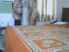 An obese Indian woman is prepared to have sex with her husband.